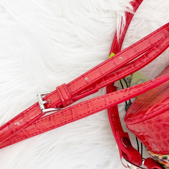 Sam Edelman Red Straw Crossbody Bag - Picture 8 of 10